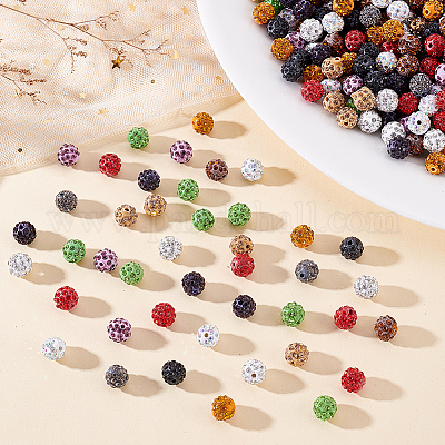 150шт 15 цвета бусины из полимерной глины ручной работы CLAY-ME0001-02-1