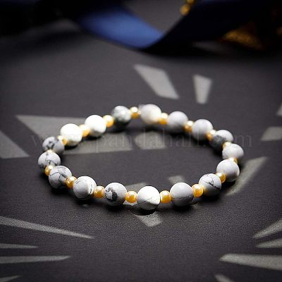 Природные Говлит бисер нитей G-OC0001-51-1