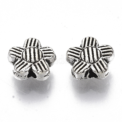 Сплавочные овальные бусины тибетского стиля &nbsp;TIBE-R317-091AS-LF-1