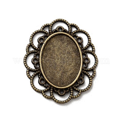 Филигрань упаковка сеттинги кабошон овал сплава PALLOY-N0088-10AB-NF-1