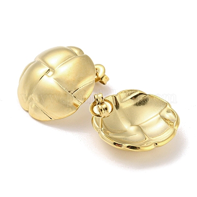 Серьги-гвоздики из нержавеющей стали 304 EJEW-G367-01G-1