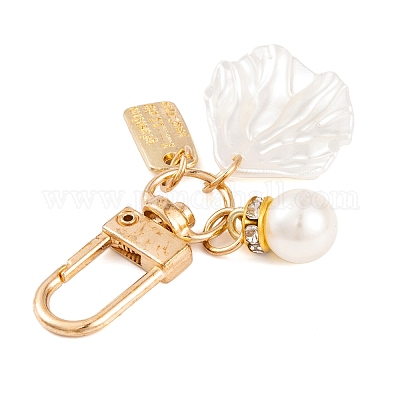 Симпатичная форма ракушки и круглая подвеска из АБС-пластика HJEW-L028-01G-1