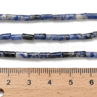 Натуральное синее пятно нитки из бисера яшмы G-P600-B05-01-1