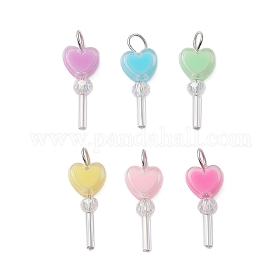 Подвески из акрила и стекла PALLOY-JF03521-01-1