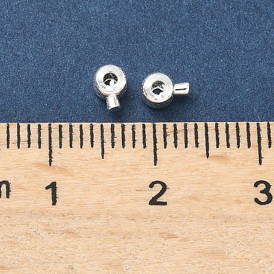 Зажимные бусины из латуни&nbsp;KK-H532-28S-1