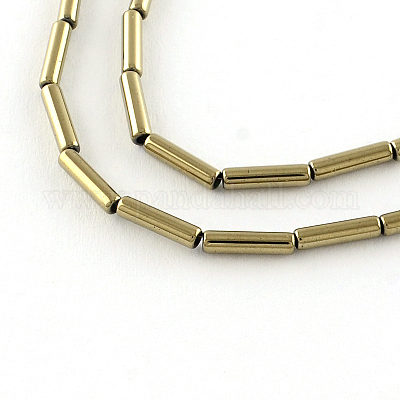 Гальванизировать немагнитных синтетические нити гематита трубки шарик G-S203-10H-1