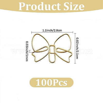 100шт железная скрепка&nbsp;AJEW-CP0009-60G-1