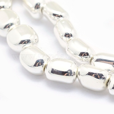 Гальванизировать немагнитных синтетический гематит бисер пряди G-L485-17A-S-1