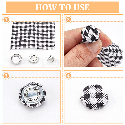 Bargain Deals On Wholesale decorative snap button covers For DIY Crafts And  Sewing 