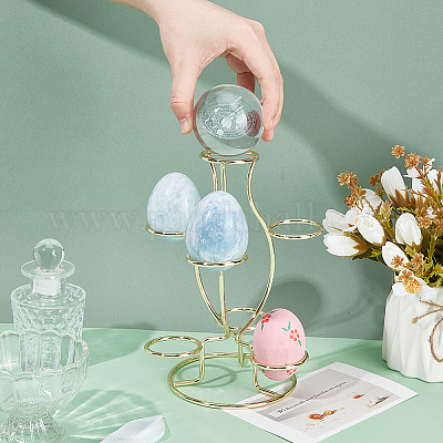 Железные подставки для пасхальных яиц с 7 слотом ODIS-WH0058-21B-G-1