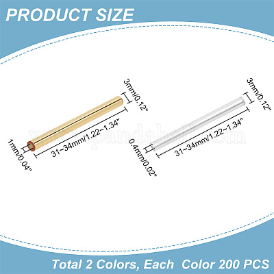 400 шт. 2 вида прозрачных стеклянных круглых бусин SEED-HY0001-02-1