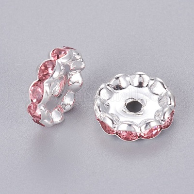 Messing Strass Zwischen perlen&nbsp;X-RB-A014-L12mm-27S-1