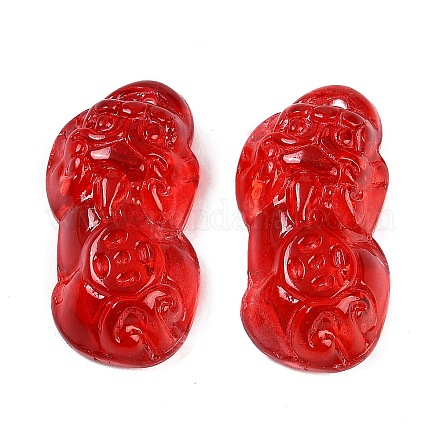 Окрашенного распылением имитация нефрита стеклянные бусины GLAA-Z007-01E-1