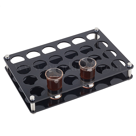 Porta organizer per mini bicchierini in acrilico a 24 foro ODIS-WH0099-14A-1