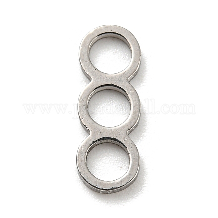 304 Stainless Steel Connector Charms STAS-G318-06P-1