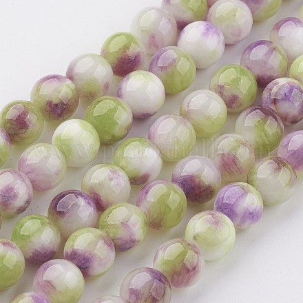 Chapelets de perles en jade persan naturel G-J356-28-8mm-1