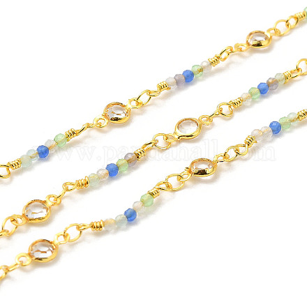 Handgefertigte Perlenketten aus Messing CHC-P011-E01-G-1