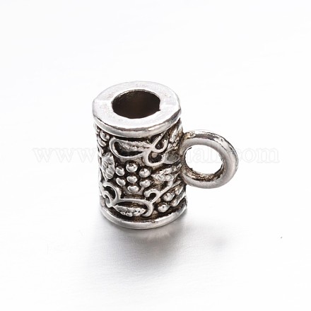 Alliage de zinc style tibétain liens perles de bélière de pendentif PALLOY-ZN63722-AS-1