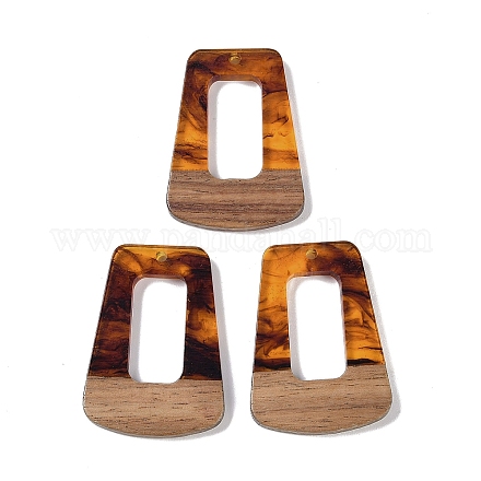 Подвески из смолы и дерева WOOD-F015-11D-1
