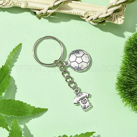 Брелки из сплава в тибетском стиле KEYC-JKC01079-1