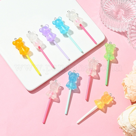 10 шт. большие подвески из светящейся полупрозрачной смолы FIND-FS0002-91A-1