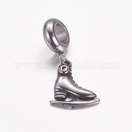 304 Stainless Steel European Dangle Charms OPDL-G006-06AS-1