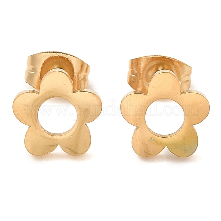 Серьги-гвоздики из нержавеющей стали 304 EJEW-I311-04B-G-1