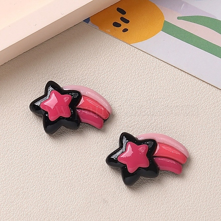 Кабошоны из розовой непрозрачной смолы PW-WG0E4CD-05-1