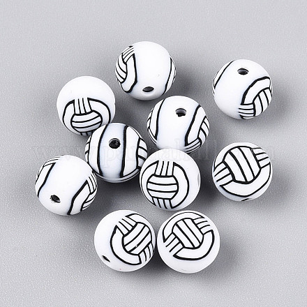 Бусины из полимерной глины  CLAY-N014-02A-09-1