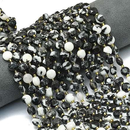 Природные австралия зебра яшма бусы пряди G-C116-A60-02-1