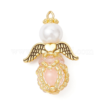 Подвески из стеклянных бусин и стеклянных бусин ручной работы PALLOY-MZ00963-02-1