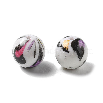 Печать непрозрачных акриловых бусин OACR-H049-01B-1