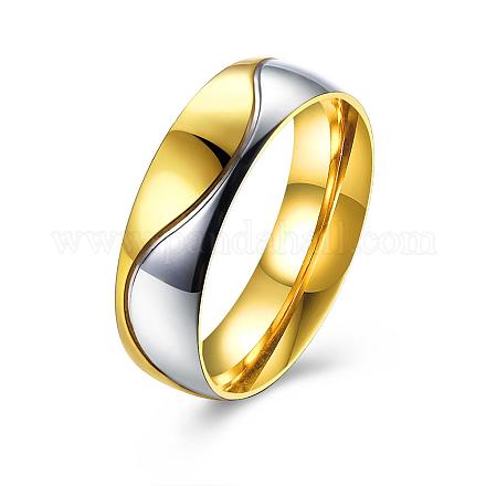Valentinstag Geschenke Titan Stahl Paar Ringe für Männer RJEW-BB16497-10-1