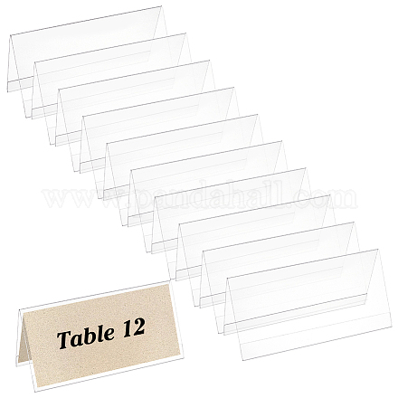 Support de tente de signe de numéro de table acrylique AJEW-WH0317-61-1
