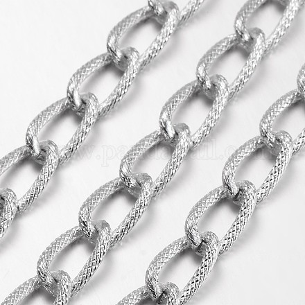 Цепочки из алюминия с серебряным покрытием X-CHA-K11609-S-1