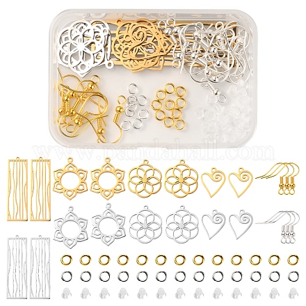 Kit de fabrication de boucles d'oreilles en filigrane bricolage DIY-YW0006-25-1