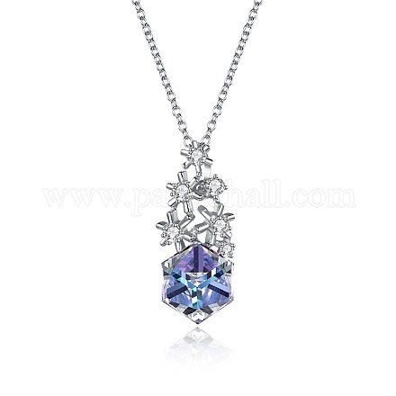 925 подвесные стерлингового серебра ожерелья SWARJ-BB33789-B-1