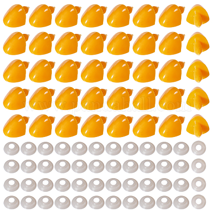 Треугольный рот пластиковой утки-куклы KY-WH0046-143-1