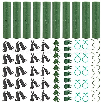 Nbeads pp Pflanzenfixierer & Schnallenclips & Plant Twist Clip Krawatten & beschichteter Pflanzenstift & A-Typ Verbindungsstück & Stecker DIY-NB0004-93-1