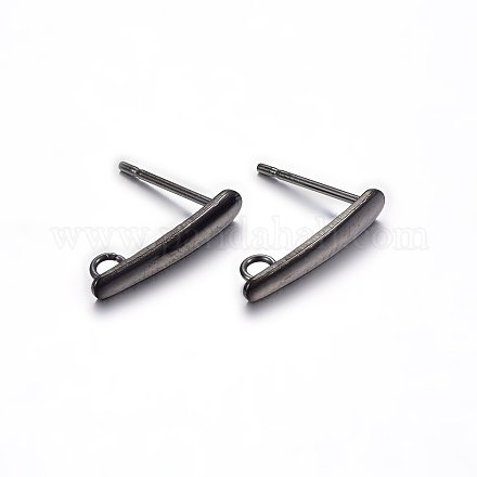 Accessoires de puces d'oreilles en 304 acier inoxydable X-STAS-H467-05B-1