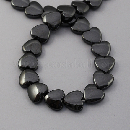 Non-magnetic Synthetic Hematite Beads Strands G-Q897-20x20mm-1