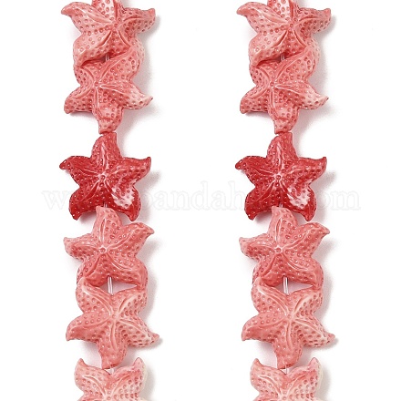 Нити синтетических бусин SHEL-Z003-04A-1