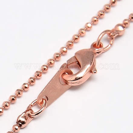 Brass Chain Necklaces MAK-P003-38RG-1