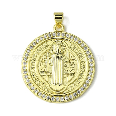 Кулоны из экологически чистой латуни с микропаве и кубическим цирконием KK-A204-06G-1