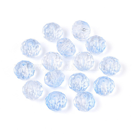 Выпечка расписные прозрачные стеклянные бусины X1-GLAA-N011-10mm-04-1