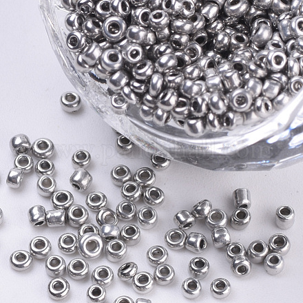 Plated Glass Seed Beads SEED-Q025-2mm-B03-1