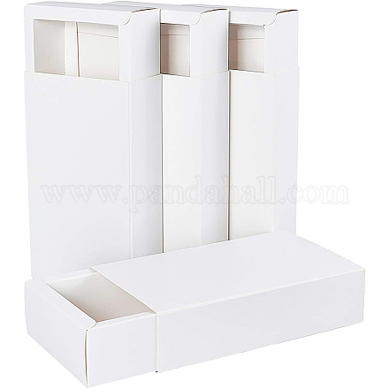 Benecreat 16 paquete caja de cajón de papel kraft 17.2x10.3x4.5cm jabón blanco joyas cajas de dulces pequeñas cajas de regalo para envolver regalos CON-BC0005-97C-1