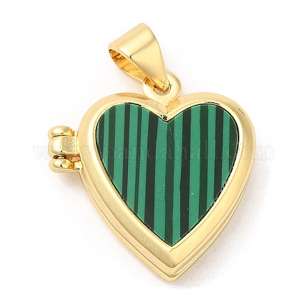 Подвески-медальоны из натурального малахита KK-K332-15G-02-1