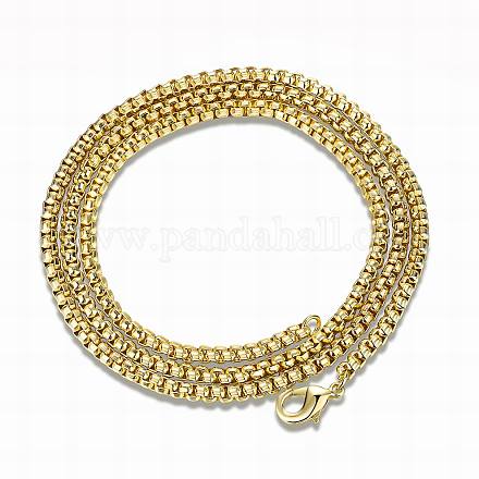 Iron Box Chain Necklaces NJEW-AA00076-79-C-1