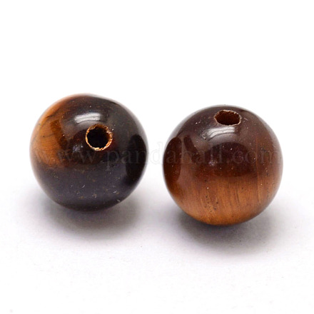 Grade A Natural Tiger Eye Round Beads X-G-L451-01-6mm-1